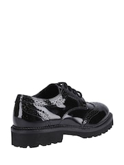 Hush Puppies Senior Gabi Lace Up Patent Black Shoes - Image 2 of 3