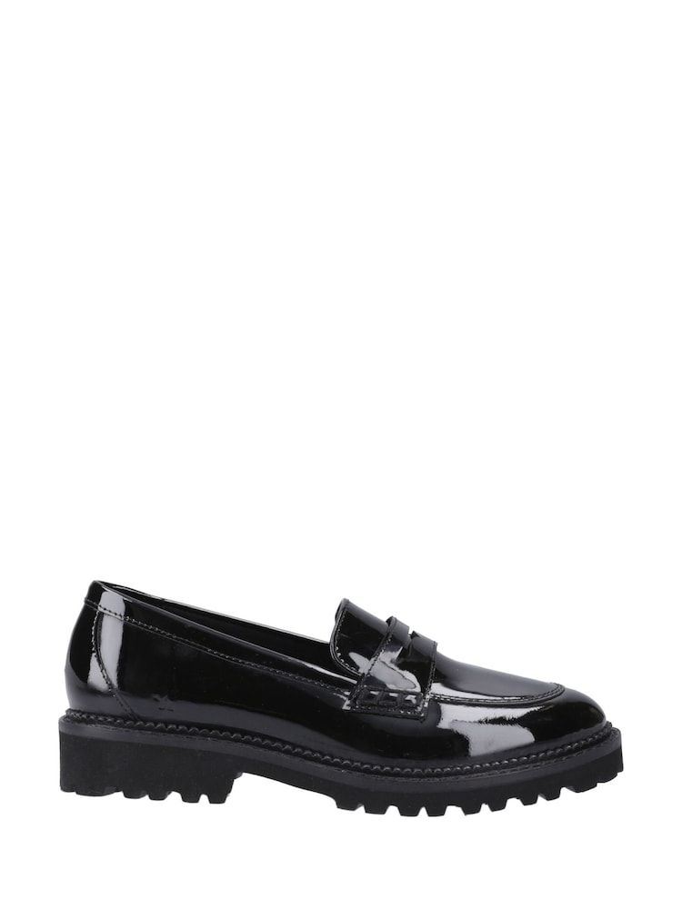 Hush Puppies Senior Grazia Patent Black Loafers - Imagen 1 de 4