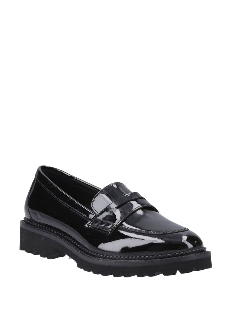 Hush Puppies Senior Grazia Patent Black Loafers - Imagen 2 de 4