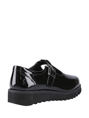 Hush Puppies Senior Florrie T-Bar Patent Black Shoes - Image 3 of 4