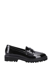 Hush Puppies Junior Grazia Patent Black Loafers - Image 1 of 4