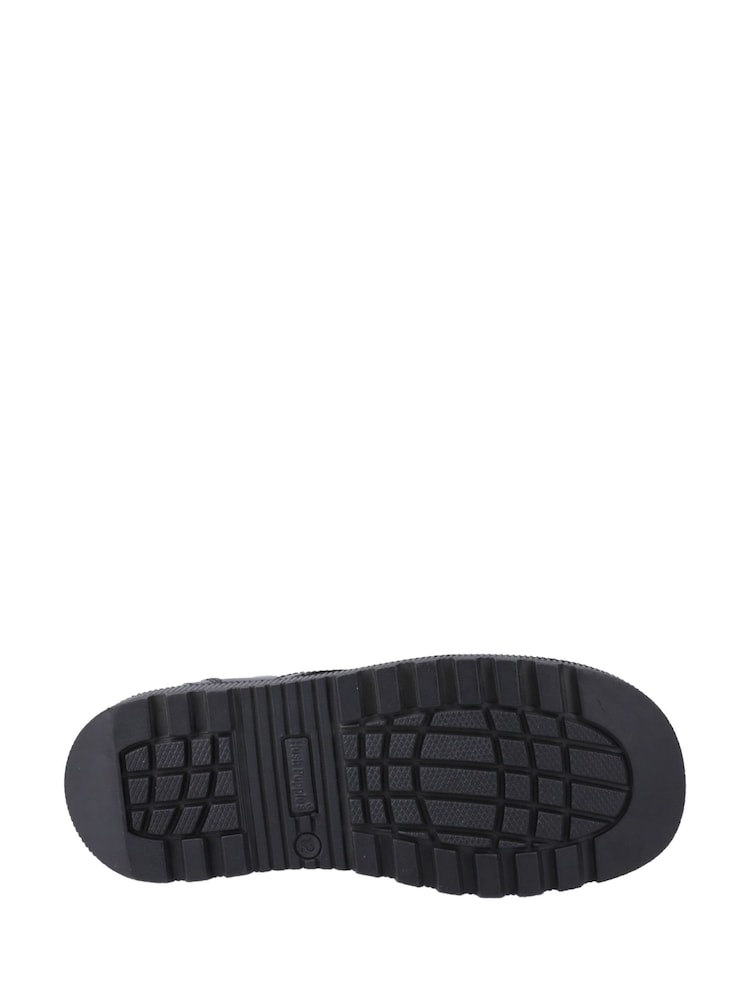Hush Puppies Black Keeley Lace Up Patent Senior Shoes - Image 3 of 3