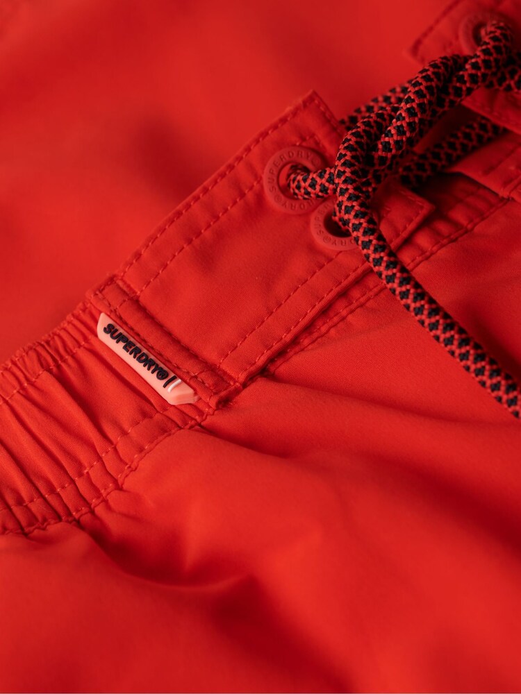 Superdry Red Classic 19 Inch Logo Board Shorts - Image 8 of 8 Superdry Red Classic 19 Inch Logo Board Shorts - Image 8 of 8