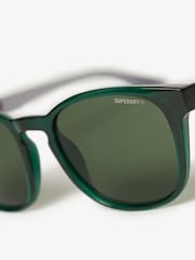 Superdry Green Round Frame Sunglasses - Image 2 of 2