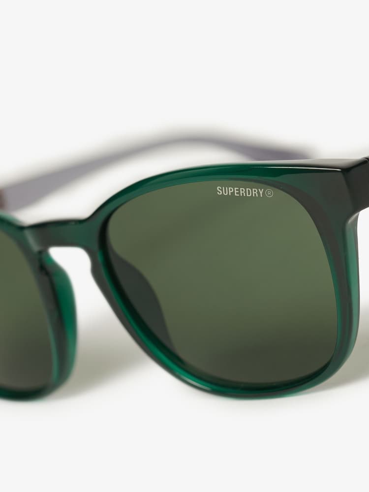 Superdry Green Round Frame Sunglasses - Image 2 of 2