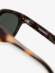 Superdry Brown Retro Square Sunglasses - Image 3 of 3