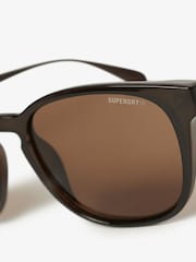 Superdry Black Round Frame Sunglasses - Image 2 of 2