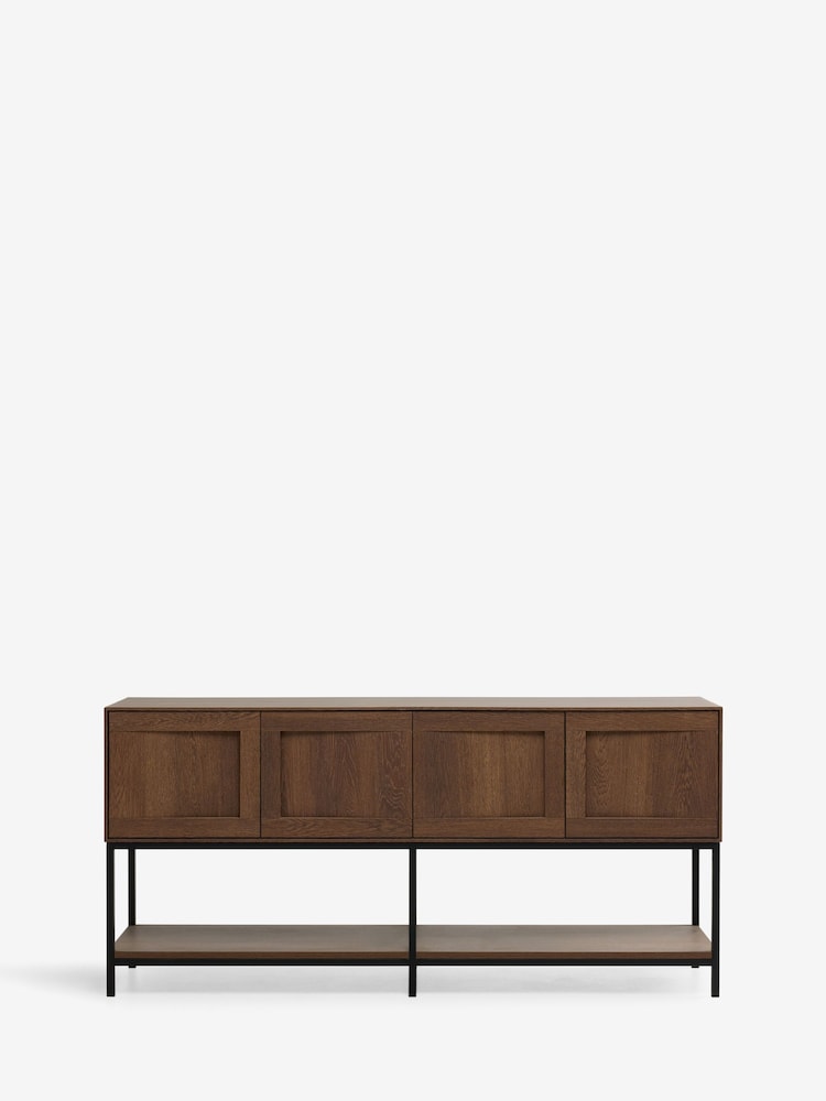 Dark Natural Oswin Oak Effect Extra Large Sideboard - Image 1 of 5 Dark Natural Oswin Oak Effect Extra Large Sideboard - Image 1 of 5