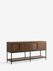 Dark Natural Oswin Oak Effect Extra Large Sideboard - Image 4 of 5