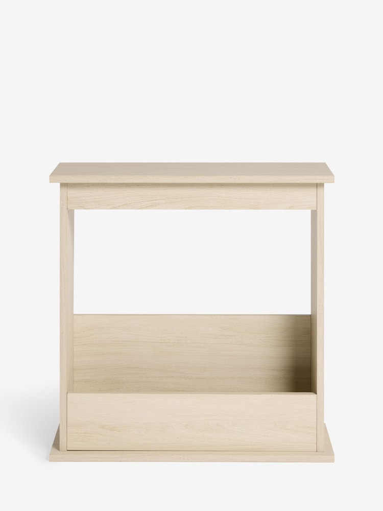 Natural Anderson Oak Effect Storage Side Table - Image 1 of 3