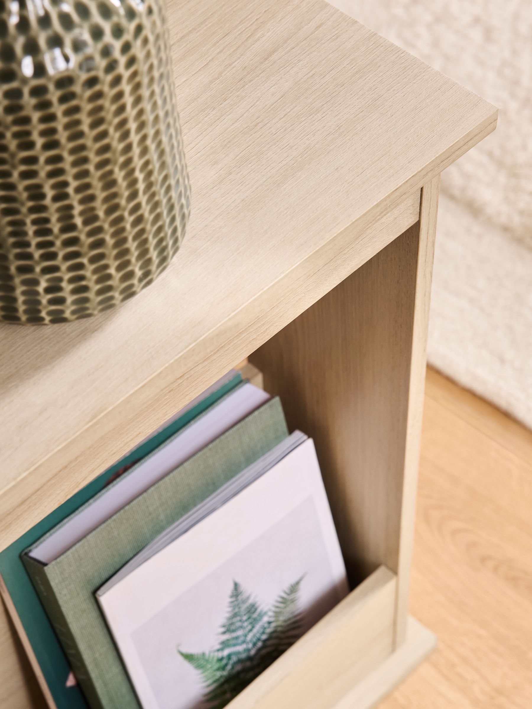 Buy Natural Anderson Oak Effect Storage Side Table from the Next