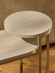 Natural Anderson Oak Effect Sofa Side Table - Image 5 of 5