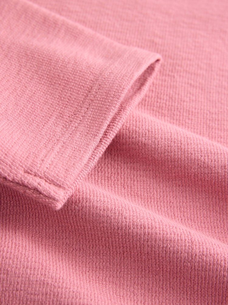 Pink Textured Long Sleeve Top (3-16yrs) - Image 9 of 9 Pink Textured Long Sleeve Top (3-16yrs) - Image 9 of 9