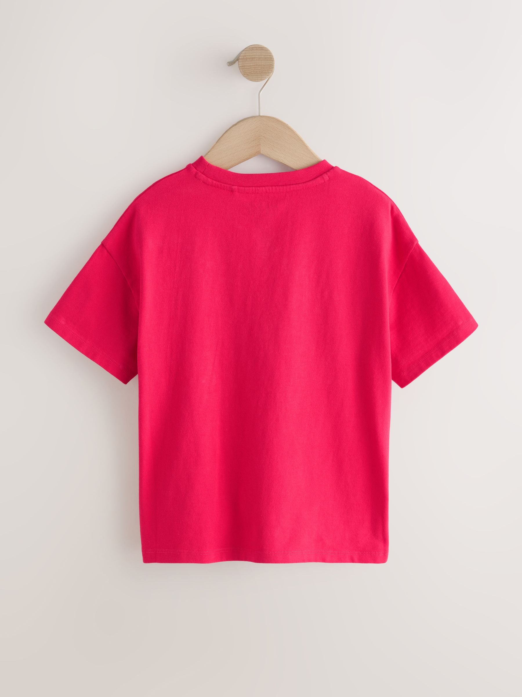 Buy Red Sequin Heart T-Shirt (3-16yrs) from Next Oman