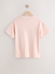 Pink Floral Sequin Graphic T-Shirt (3-16yrs) - Image 4 of 6