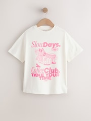 Chocolate Brown Cafe Oversized Graphic T-Shirts 3 Pack (3-16yrs) - Image 4 of 7