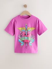 Purple Bon Jovi Graphic Band T-Shirt (3-16yrs) - Image 1 of 4