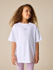 White Studio Aura Oversized Graphic Print T-Shirt (3-16yrs) - Image 1 of 7