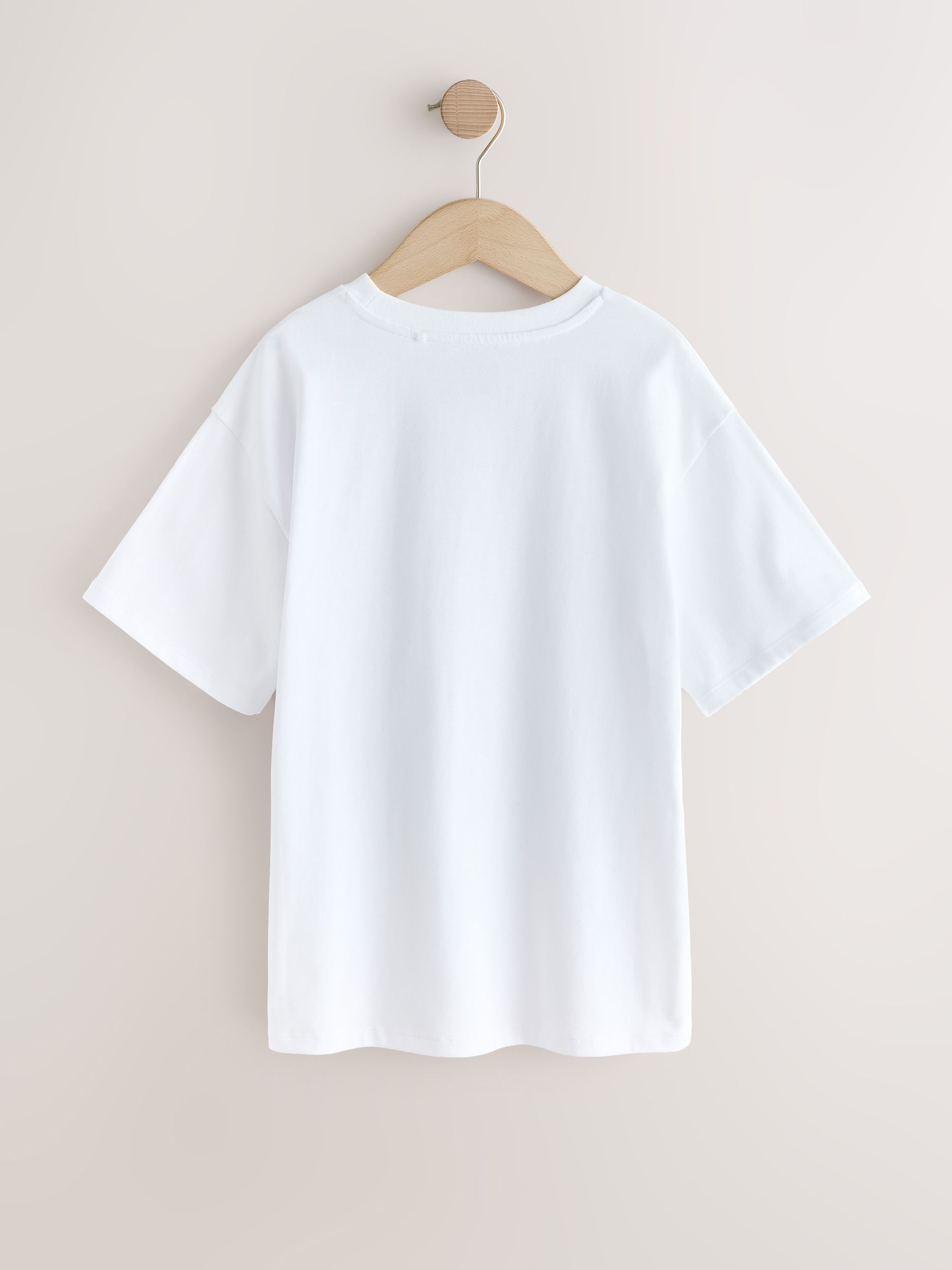 Buy White Studio Aura Oversized Graphic Print T-Shirt (3-16yrs