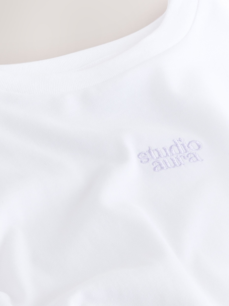 White Studio Aura Oversized Graphic Print T-Shirt (3-16yrs) - Image 7 of 7 White Studio Aura Oversized Graphic Print T-Shirt (3-16yrs) - Image 7 of 7