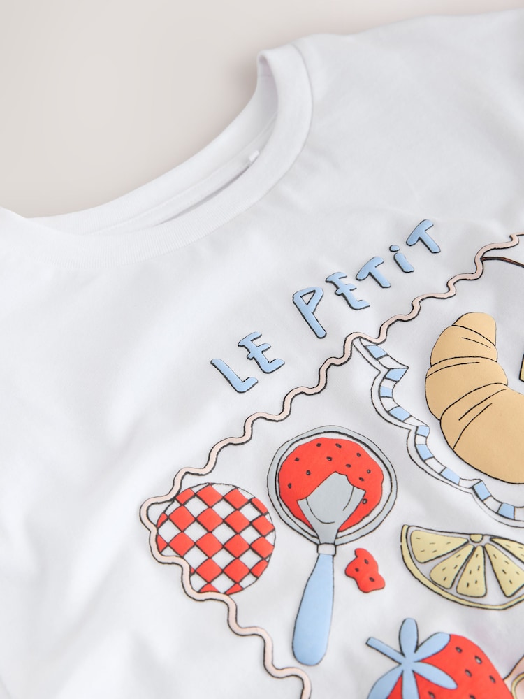 White Breakfast Easter Bunny Oversized Graphic Print T-Shirt (3-16yrs) - Image 12 of 12 White Breakfast Easter Bunny Oversized Graphic Print T-Shirt (3-16yrs) - Image 12 of 12