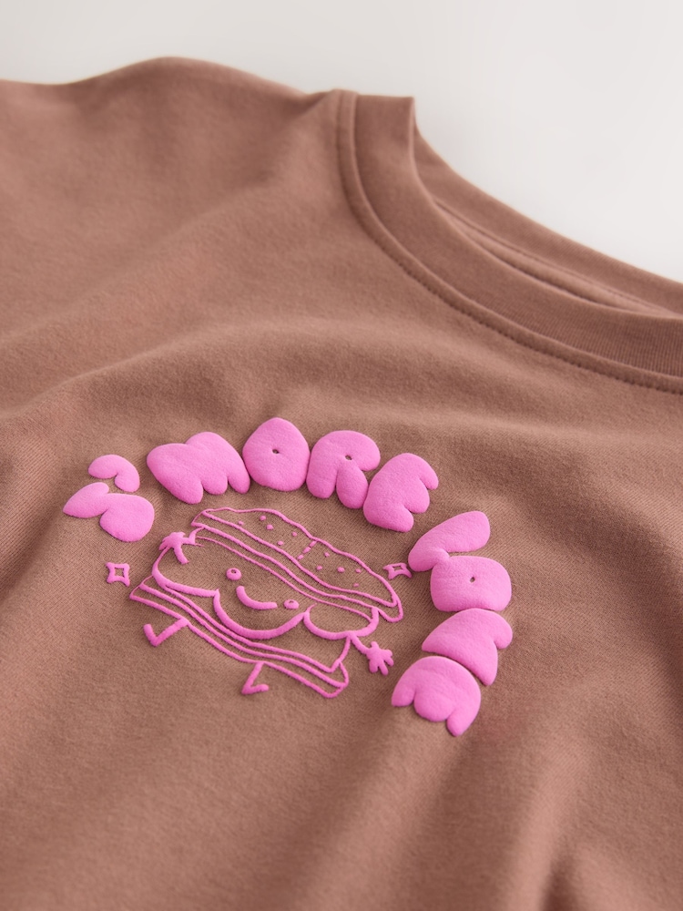 Brown Smore Oversized Graphic Print T-Shirt (3-16yrs) - Image 8 of 8 Brown Smore Oversized Graphic Print T-Shirt (3-16yrs) - Image 8 of 8