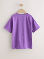 Purple Sushi - تيشرت فضفاض مزين بطبعة جرافيك (3-16 سنة) - صورة 5 من 7