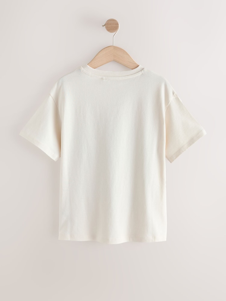 Häschenmotiv, ecru - Übergroßes T-Shirt mit Grafikprint (3–16Jahre) - Bild 2 von 4