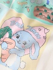 Häschenmotiv, ecru - Übergroßes T-Shirt mit Grafikprint (3–16Jahre) - Bild 3 von 4