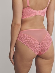 Pink High Leg Ultimate Comfort Lace Knickers 2 Pack - Image 6 of 11