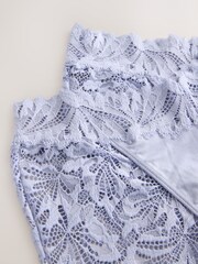 Blue High Waist High Leg Ultimate Comfort Lace Knickers 2 Pack - Image 9 of 9