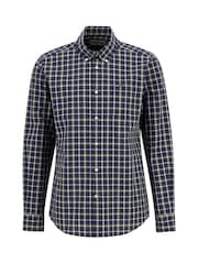 Barbour® Blue Bramham Checked Tailored Shirt - Image 4 of 5
