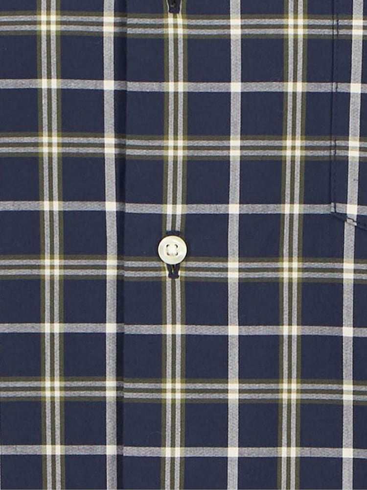 Barbour® Blue Bramham Checked Tailored Shirt - Image 5 of 5