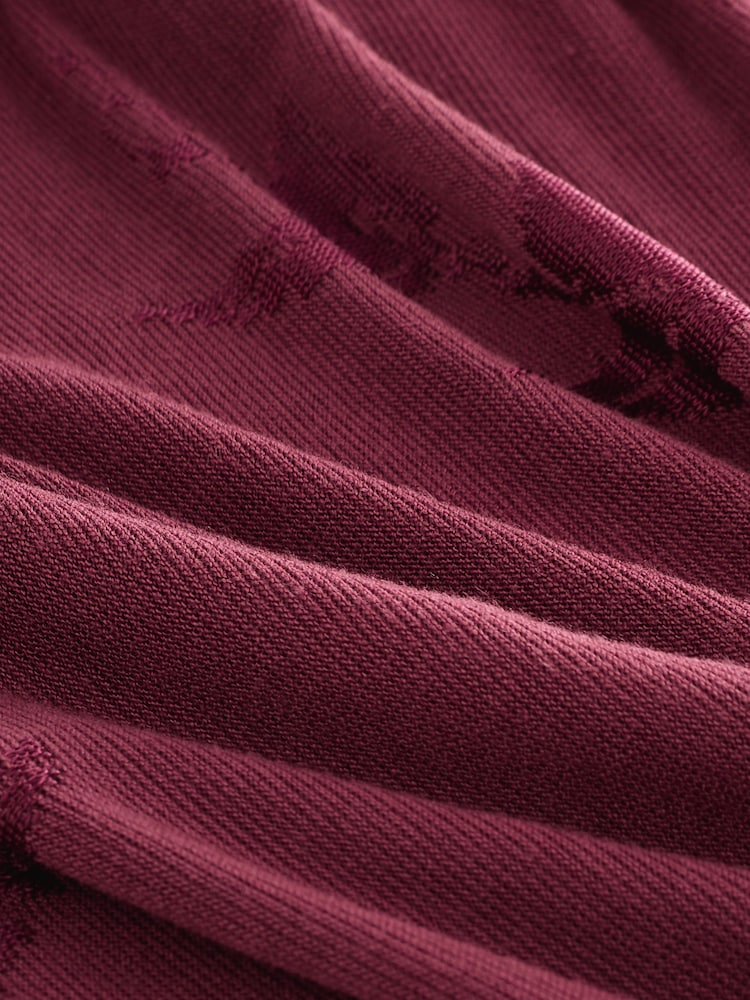 Beerenrosa - Cowl Neck Sleeveless Jacquard Top - Bild 8 von 8