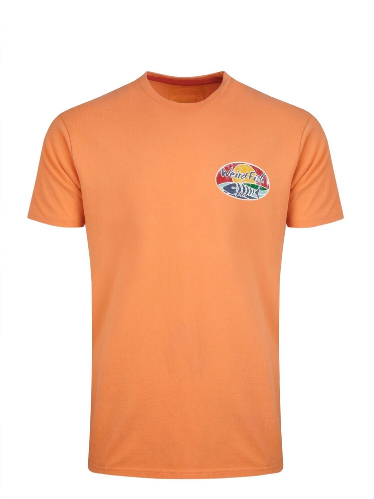 Weird Fish Orange Land and Sea Back Print Graphic 100% Cotton T-Shirt - Image 6 of 7