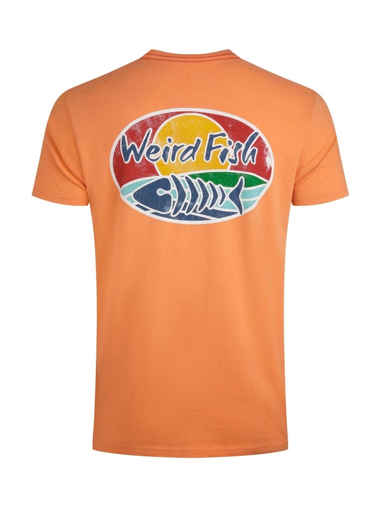 Weird Fish Orange Land and Sea Back Print Graphic 100% Cotton T-Shirt - Image 7 of 7 Weird Fish Orange Land and Sea Back Print Graphic 100% Cotton T-Shirt - Image 7 of 7