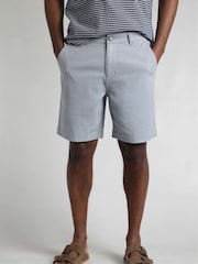 Weird Fish Blue Charleston Textured 100% Cotton Chino Shorts - Image 1 of 7