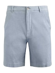 Weird Fish Blue Charleston Textured 100% Cotton Chino Shorts - Image 6 of 7