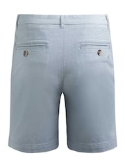 Weird Fish Blue Charleston Textured 100% Cotton Chino Shorts - Image 7 of 7