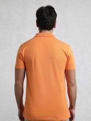 Orange - Weird Fish Miles Pique 100% Cotton Polo Shirt - Bild 2 von 7