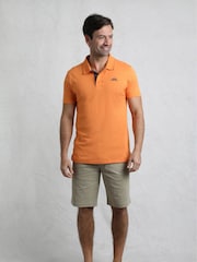 Orange - Weird Fish Miles Pique 100% Cotton Polo Shirt - Bild 3 von 7