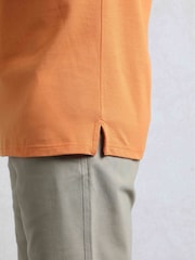 Orange - Weird Fish Miles Pique 100% Cotton Polo Shirt - Bild 5 von 7