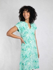 Weird Fish Suffolks Printed 100% Cotton Jersey Dress - Изображение 1 из 7