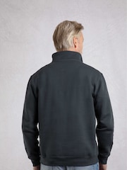 Weird Fish Blue Archer WF Branded 1/4 Zip Sweatshirt - Image 2 of 6
