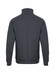 Weird Fish Blue Archer WF Branded 1/4 Zip Sweatshirt - Image 6 of 6