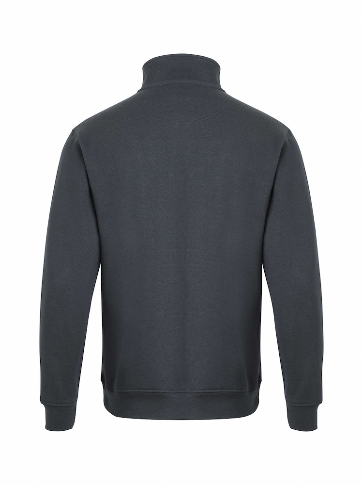Weird Fish Blue Archer WF Branded 1/4 Zip Sweatshirt - Image 6 of 6
