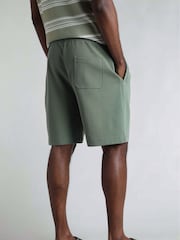 Weird Fish Green Crawford Loopback 100% Cotton Shorts - Image 2 of 7