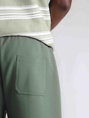 Weird Fish Green Crawford Loopback 100% Cotton Shorts - Image 4 of 7