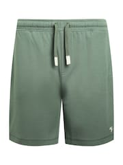 Weird Fish Green Crawford Loopback 100% Cotton Shorts - Image 6 of 7