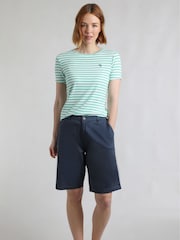 Azul - Weird Fish Annalise Knee Length Chino Shorts - Imagen 1 de 7